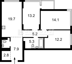 Квартира W-7453573, Олеся Александра, 17, Киев - Фото 1