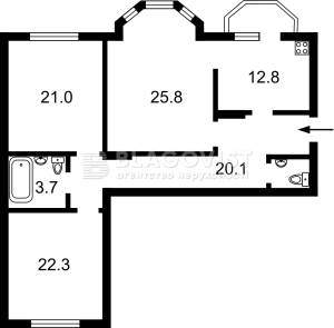 Квартира W-7453575, Княжий Затон, 2/30, Киев - Фото 9