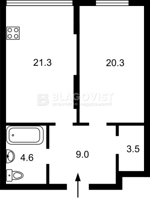 Квартира W-7453581, Тютюнника Василия (Барбюса Анри), 28а, Киев - Фото 1