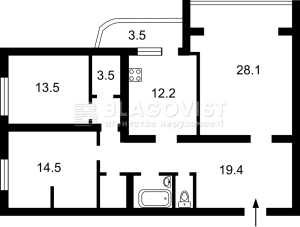 Квартира W-7453969, Леси Украинки бульв., 21а, Киев - Фото 14