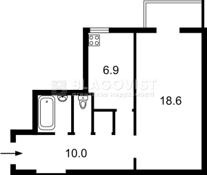 Квартира W-7454134, Институтская, 27/6, Киев - Фото 1