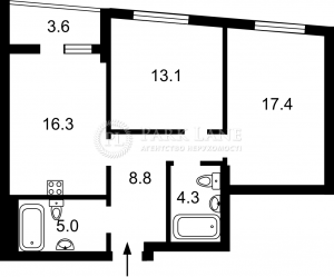 Квартира W-7299022, Котарбинского Вильгельма (Кравченко Н.), 24, Киев - Фото 3