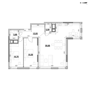 Квартира W-7403843, Залізничне шосе, 45а, Київ - Фото 6