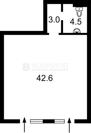  Нежитлове приміщення, W-7422649, Максимовича Михайла (Трутенка Онуфрія), 26г, Київ - Фото 2