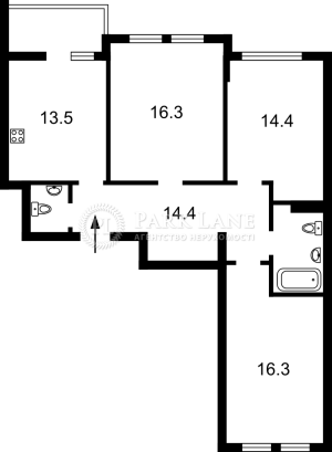 Квартира W-7400058, Бердника Олеся, 1в, Киев - Фото 2