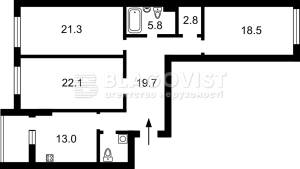 Квартира W-7451014, Бульварно-Кудрявская (Воровского), 17а, Киев - Фото 3