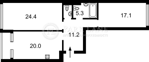 Квартира W-7237769, Фортечный тупик (Тверской тупик), 7, Киев - Фото 9