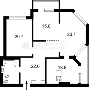 Квартира W-7353076, Кудрявский спуск, 3б, Киев - Фото 2
