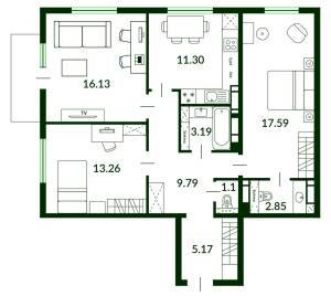 Квартира W-7355711, Максимовича Михайла (Трутенка Онуфрія), 24б, Київ - Фото 15