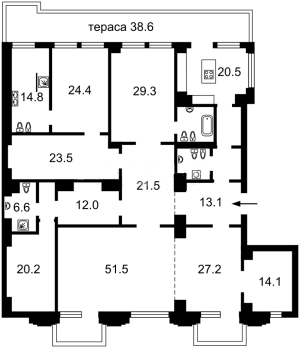 Квартира W-7365049, Городецкого Архитектора, 11а, Киев - Фото 22