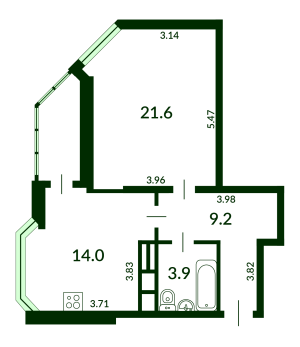 Квартира W-7374799, Ахматовой, 32/18, Киев - Фото 10
