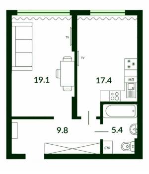 Квартира W-7399839, Максимовича Михаила (Трутенко Онуфрия), 32б, Киев - Фото 4