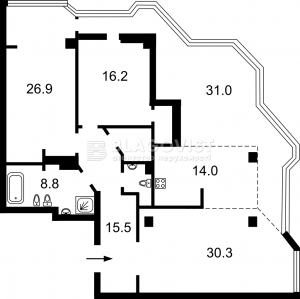 Квартира W-7310719, Кловський узвіз, 5, Київ - Фото 2