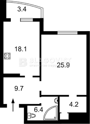 Квартира W-7334098, Голосіївська, 13а, Київ - Фото 4