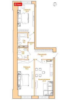 Квартира W-7339871, Фортечный тупик (Тверской тупик), 7б, Киев - Фото 3