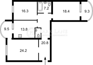 Квартира W-7348047, Лукьяненко Левка (Тимошенко Маршала), 21 корпус 6, Киев - Фото 2