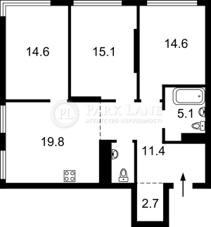 Квартира W-7369363, Некрасова Виктора (Северо-Сырецкая), 8, Киев - Фото 2
