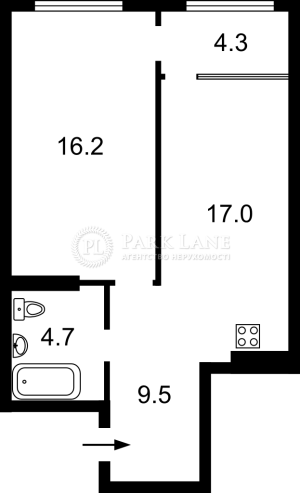 Квартира W-7369715, Выговского Ивана (Гречко Маршала), 40/12, Киев - Фото 2