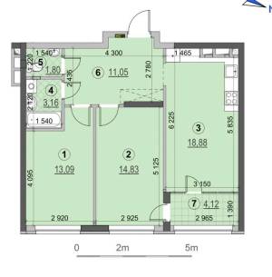 Квартира W-7390706, Сверстюка Евгения (Расковой Марины), 6е, Киев - Фото 2