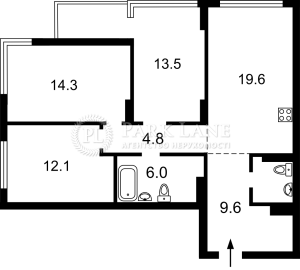 Квартира W-7396509, Олеся Александра, 2в, Киев - Фото 2