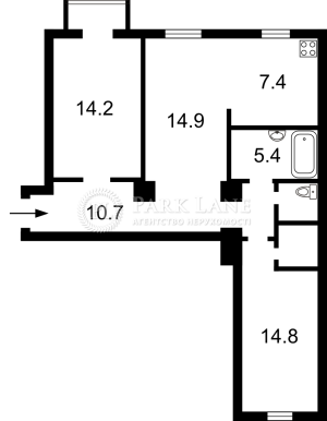 Квартира W-7434477, Чикаленка Євгена (Пушкінська), 2-4/7, Київ - Фото 3