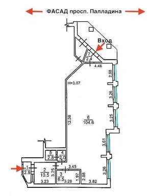  Нежитлове приміщення, W-7446420, Палладіна Академіка просп., 22, Київ - Фото 2