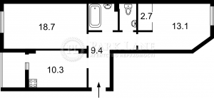 Квартира W-7322795, Набережно-Рыбальская, 3, Киев - Фото 15