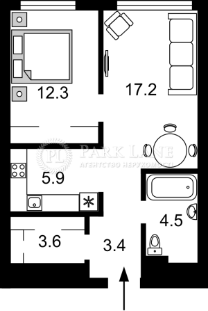 Квартира W-7336527, Зарічна, 2, Київ - Фото 9