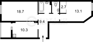 Квартира W-7337722, Набережно-Рыбальская, 3, Киев - Фото 15