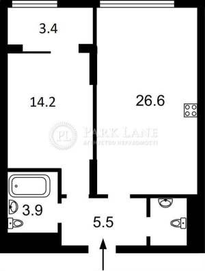 Квартира W-7365425, Залізничне шосе, 45а, Київ - Фото 3