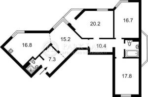 Квартира W-7365590, Рудницького Степана (Вільямса Академіка), 5, Київ - Фото 12