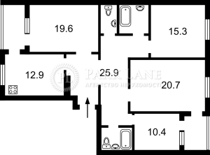 Квартира W-7382249, Верховинца Василия, 10, Киев - Фото 12