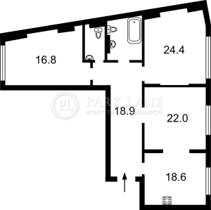Квартира W-7361601, Максимовича Михаила (Трутенко Онуфрия), 32а, Киев - Фото 8