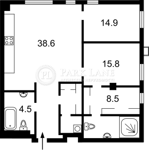 Квартира W-7381727, Тютюнника Василия (Барбюса Анри), 43, Киев - Фото 3