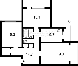 Квартира W-7326679, Дарницький бул., 1, Київ - Фото 3