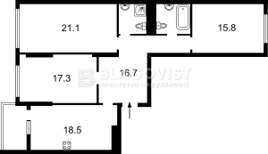 Квартира W-7327053, Бульварно-Кудрявская (Воровского), 17, Киев - Фото 3