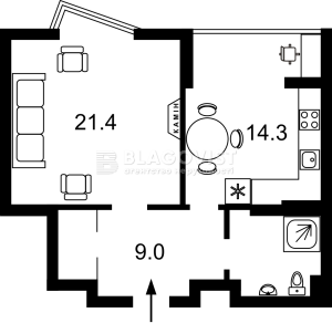 Квартира W-7421478, Драгоманова, 2а, Київ - Фото 2