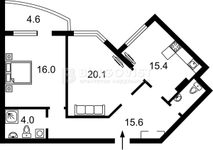Квартира W-7439289, Гришко Михаила, 9, Киев - Фото 2