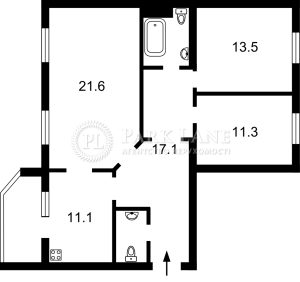 Квартира W-7393897, Сім'ї Стешенків (Строкача Тимофія), 3, Київ - Фото 2