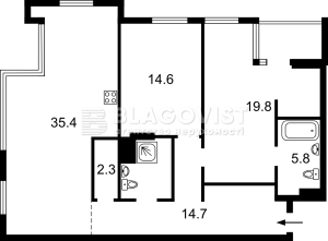 Квартира W-7360344, Берестейский просп. (Победы просп), 42а, Киев - Фото 12