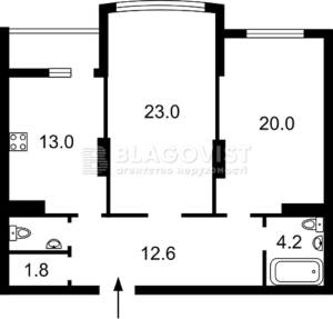 Квартира W-7374951, Максимовича Михайла (Трутенка Онуфрія), 3д, Київ - Фото 2