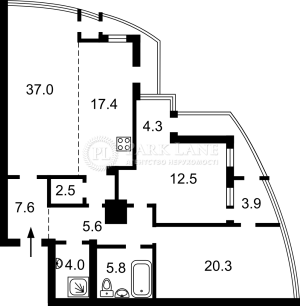 Квартира W-7331433, Хмельницького Богдана, 41, Київ - Фото 11