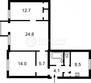 Квартира W-7310925, Ильенко Юрия (Мельникова), 10, Киев - Фото 2