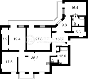 Квартира W-7344953, Малая Житомирская, 5, Киев - Фото 2