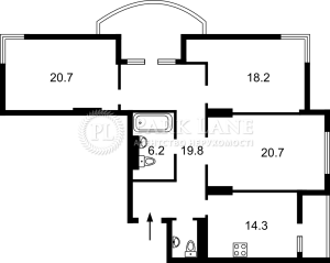 Квартира W-7389932, Максимовича Михайла (Трутенка Онуфрія), 3г, Київ - Фото 2