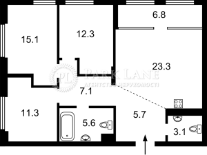 Квартира W-7418826, Дніпровська наб., 20а, Київ - Фото 2