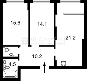Квартира W-7413271, Олеся Олександра, 2б, Київ - Фото 2
