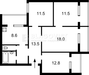 Квартира W-7415349, Руденко Ларисы, 10, Киев - Фото 3