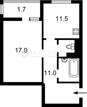 Квартира W-7433195, Семьи Кульженко (Дегтяренко Петра), 22, Киев - Фото 2