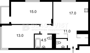 Квартира W-7433575, Олеся Александра, 4б, Киев - Фото 2